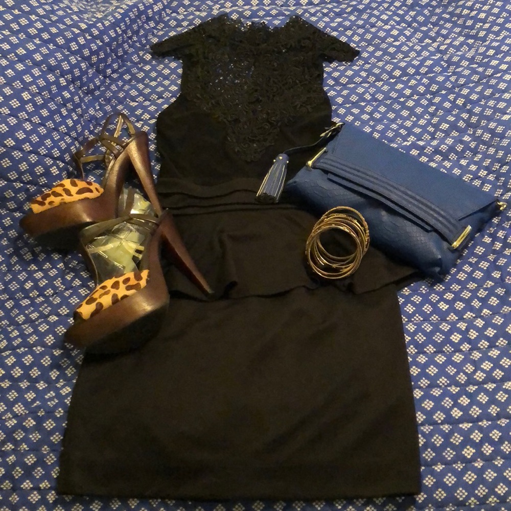 ‼️ONLY WORN ONCE‼️ Peplum Style Boutique Shop LBD